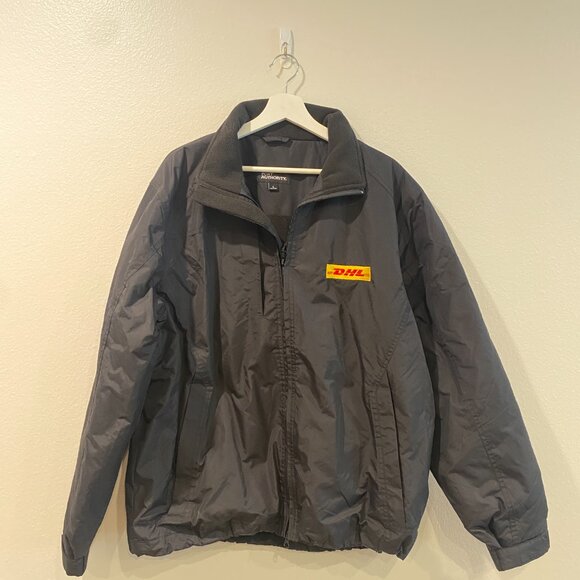 Port Authority Black Pile-Lined Jacket - DHL Embroidery - Size L - Picture 11 of 14